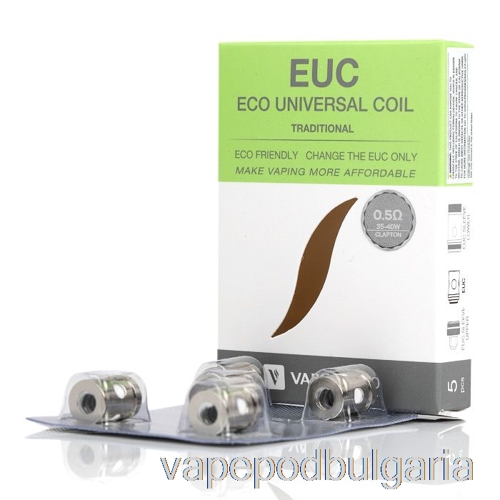 Vape Bulgaria Vaporesso Euc резервни намотки 0.5ohm традиционни Euc Clapton